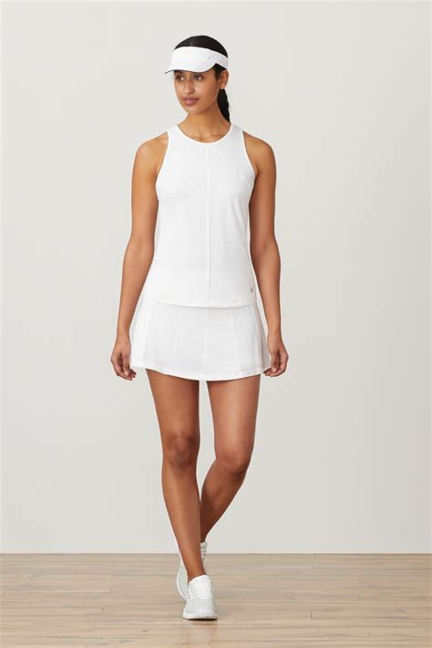 Women's White Tennis Tops 